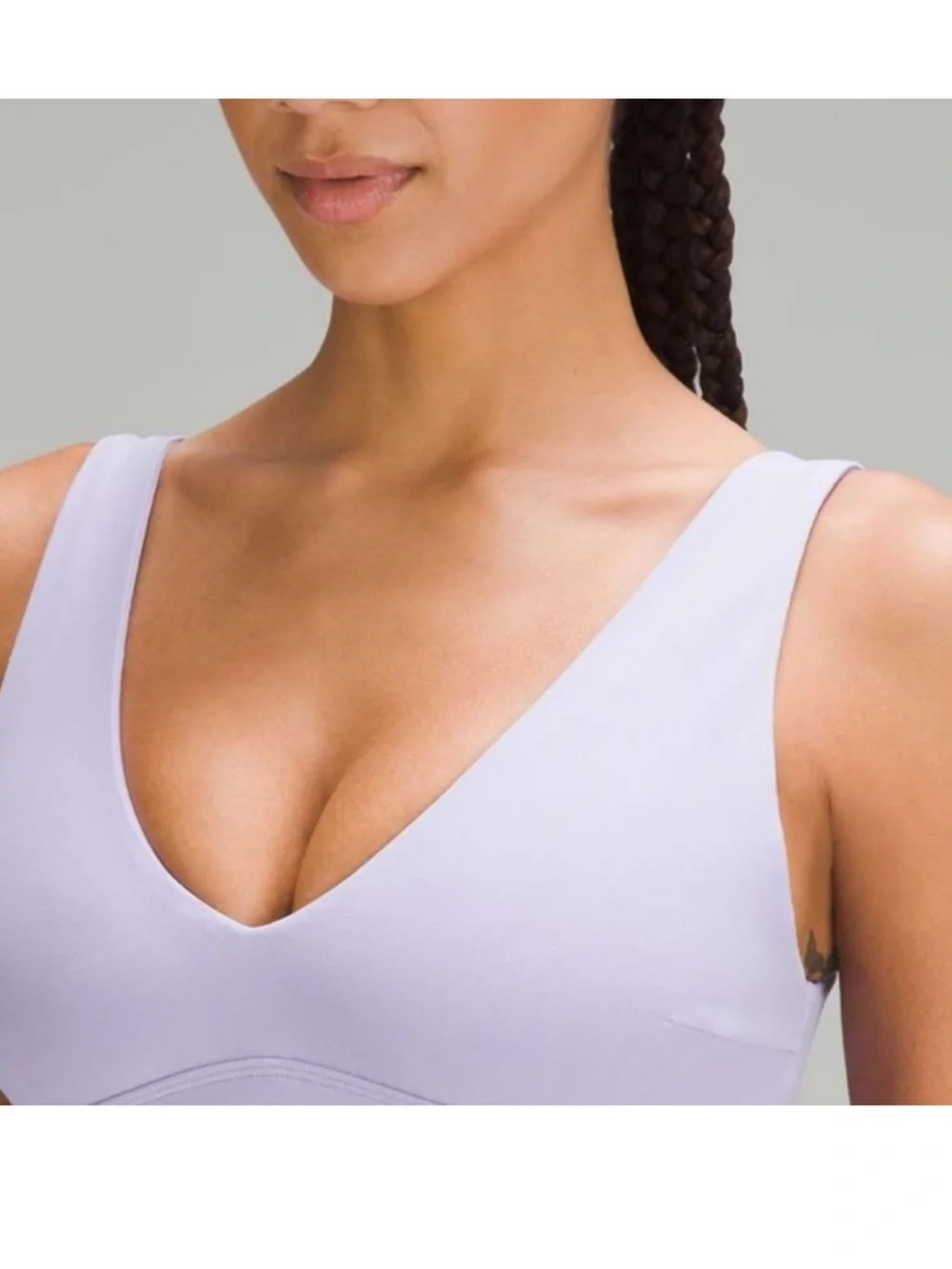 Lululemon Align Light Lavender V-Neck Sports Bra - Picture 4 of 9